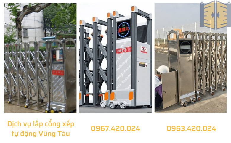 Dịch vụ lắp cổng xếp tự động Vũng Tàu 0963 420 024