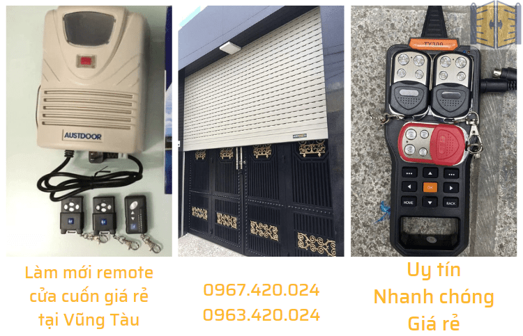 Làm mới remote cửa cuốn giá rẻ tại Vũng Tàu 0967 420 024