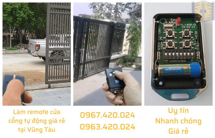 Làm remote cửa cổng tự động giá rẻ tại Vũng Tàu 0963 420 024