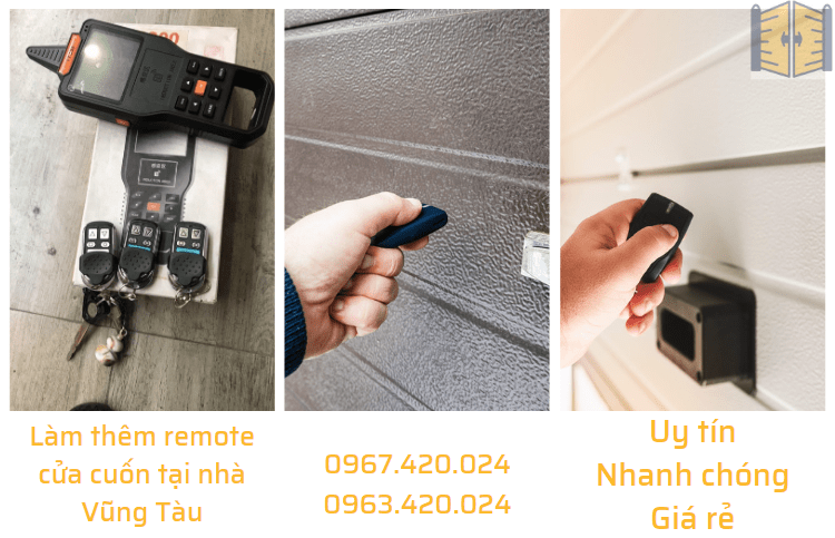Làm thêm remote cửa cuốn tại nhà Vũng Tàu 0963 420 024