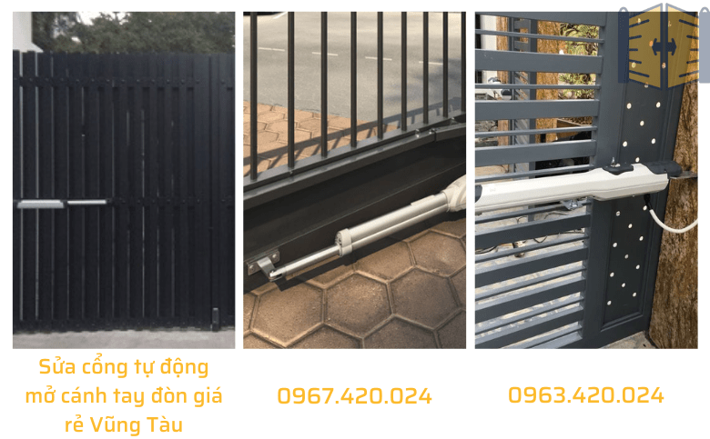 Sửa cổng tự động mở cánh tay đòn giá rẻ Vũng Tàu 0963 420 024