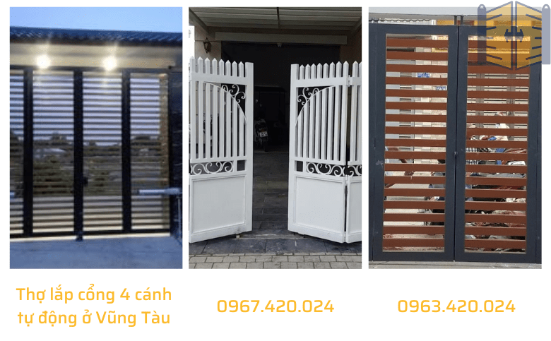 Thợ lắp cổng 4 cánh tự động ở Vũng Tàu 0967 420 024