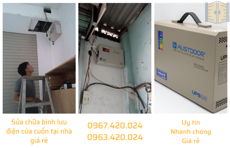 0967420024-Sửa chữa bình lưu điện cửa cuốn tại nhà giá rẻ