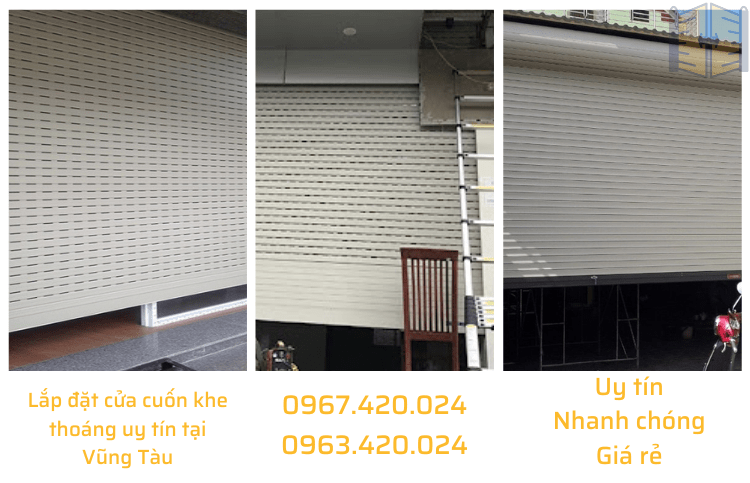 Lắp đặt cửa cuốn khe thoáng uy tín tại Vũng Tàu 0963 420 024