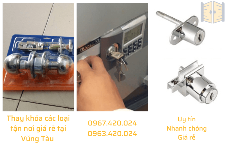 Thay khóa các loại tận nơi giá rẻ tại Vũng Tàu