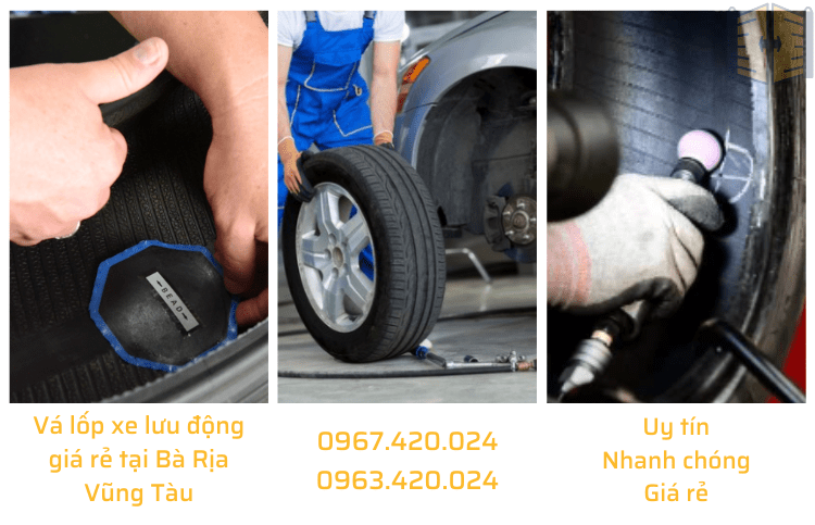 Vá lốp xe lưu động giá rẻ tại Bà Rịa Vũng Tàu 0963 420 024