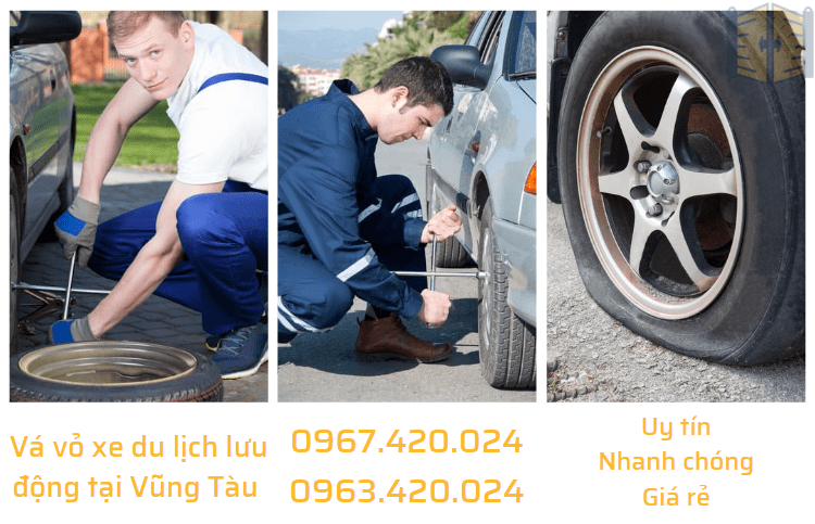 Vá vỏ xe du lịch lưu động tại Vũng Tàu 0963 420 024