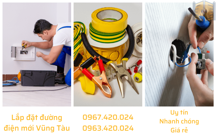 Lắp đặt đường điện mới Vũng Tàu 0963420024