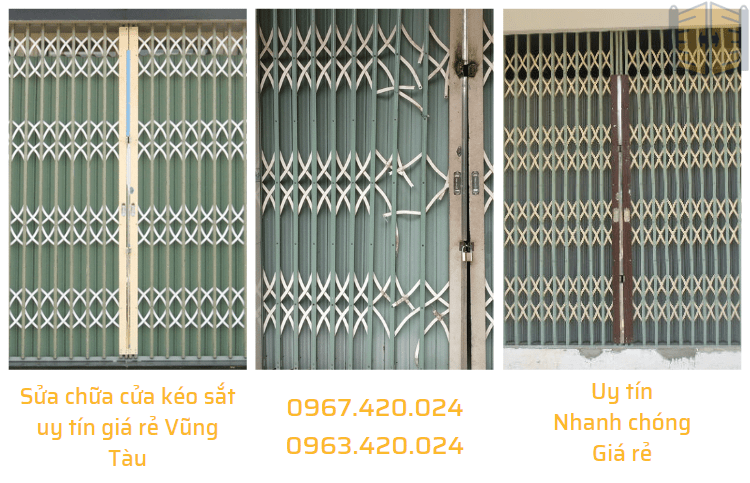 Sửa chữa cửa kéo sắt uy tín giá rẻ Vũng Tàu 0967420024