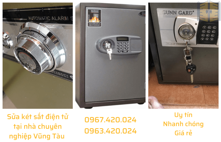 Sửa két sắt điện tử tại nhà chuyên nghiệp Vũng Tàu 0967420024
