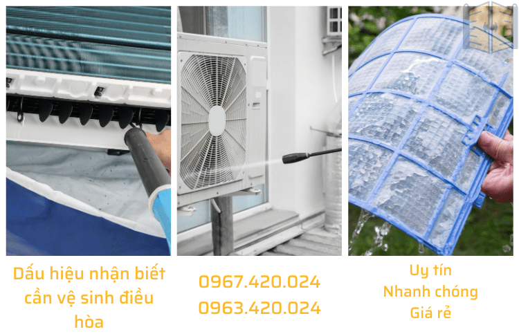 Dấu hiệu nhận biết cần vệ sinh điều hòa - LH Thợ: 0967 420 024