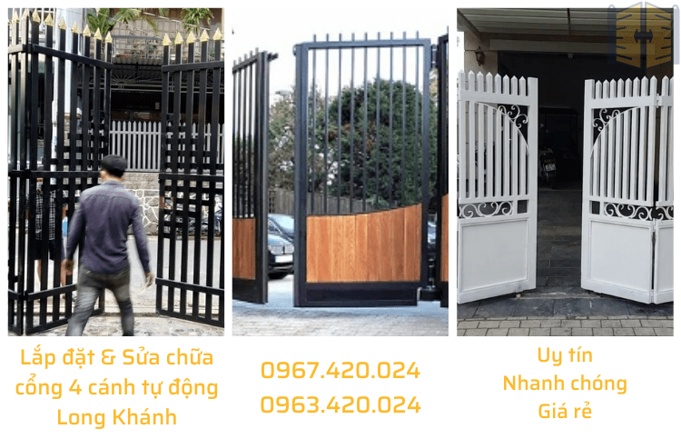 Lắp đặt & Sửa chữa cổng 4 cánh tự động Long Khánh 0967 420 024
